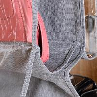 Organizador De Bolsa Cabideiro Para Guarda Roupa Armario Com 6 Bolsos Divisorias Transparente Prateleira - 6