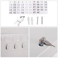 Orta Chaves Armario Claviculario 48 Chaves Ferro Cofre Organizador Profissional Empresarial Kit Fixador Parede - 6