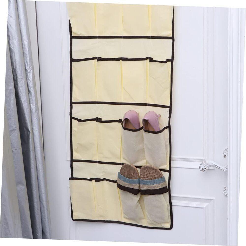 Sapateira De Porta Dobravel Gigante 10 Pares Organizador Vertical 20 Sapatos Divisorias Parede Closets - 4