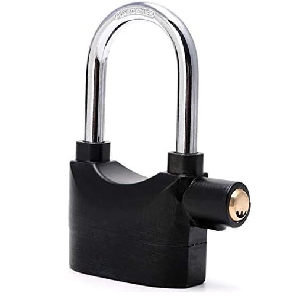 Cadeado Com Alarme 2 Em 1 Sensor Movimento Anti Roubo Sirene 110db Haste Longo Curto Moto Portao Carro Sonoro Seguranca - 4