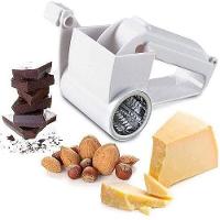 Ralador Fatiador Queijo Profissional 3 Laminas Giratorio Manual Manivela Presunto Chocolate Inox 3 Em 1 Multifuncional - 1