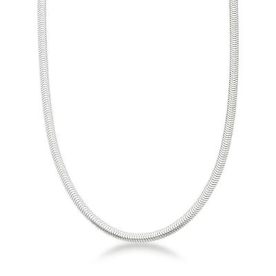 Colar Corrente Snake 3,1mm Prata 925