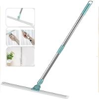 Rodo Silicone Magico Vassoura 2 Em 1 Mop Aluminio Telescopico Limpa Vidros Retratil Esfregao Articulado Carpete - 1