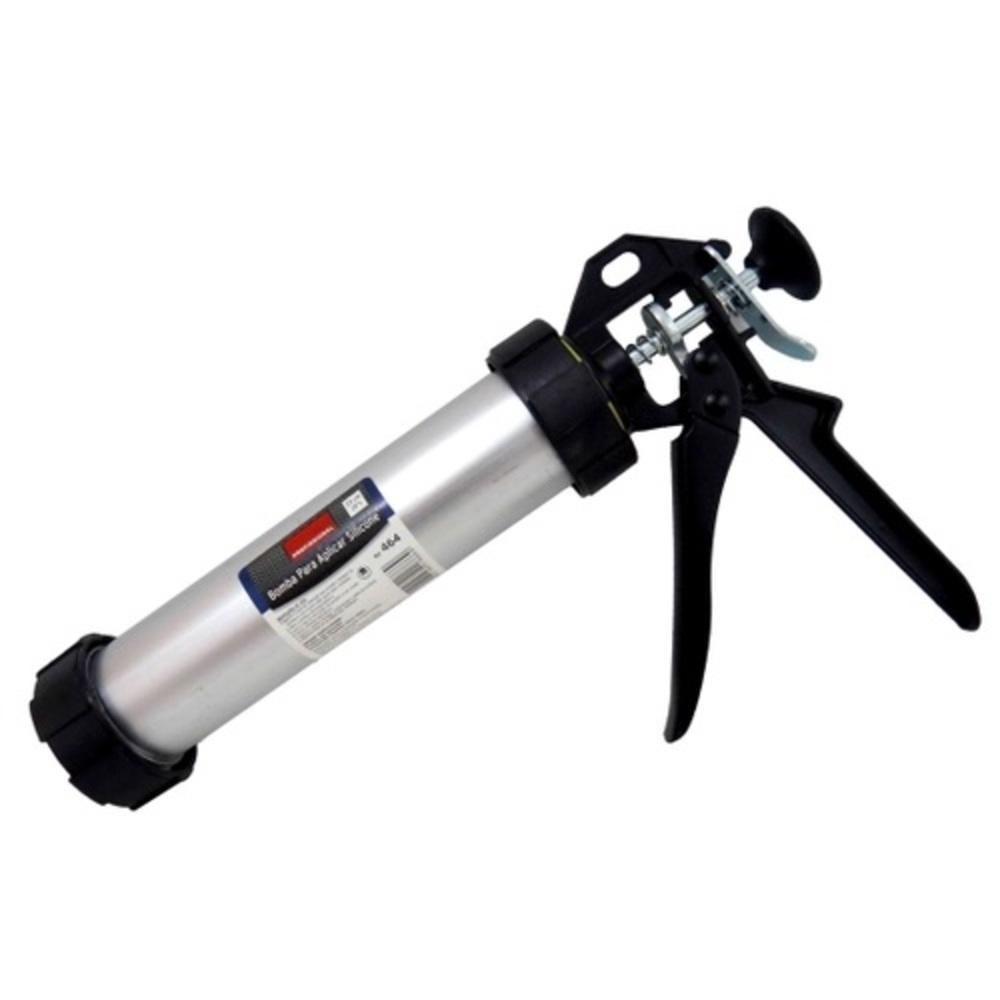Aplicador Silicone Pu Aluminio Bomba Pistola Grande Engraxadeira Tubo Rejunte Alta Pressao Profissional Maior Eficiencia - 5