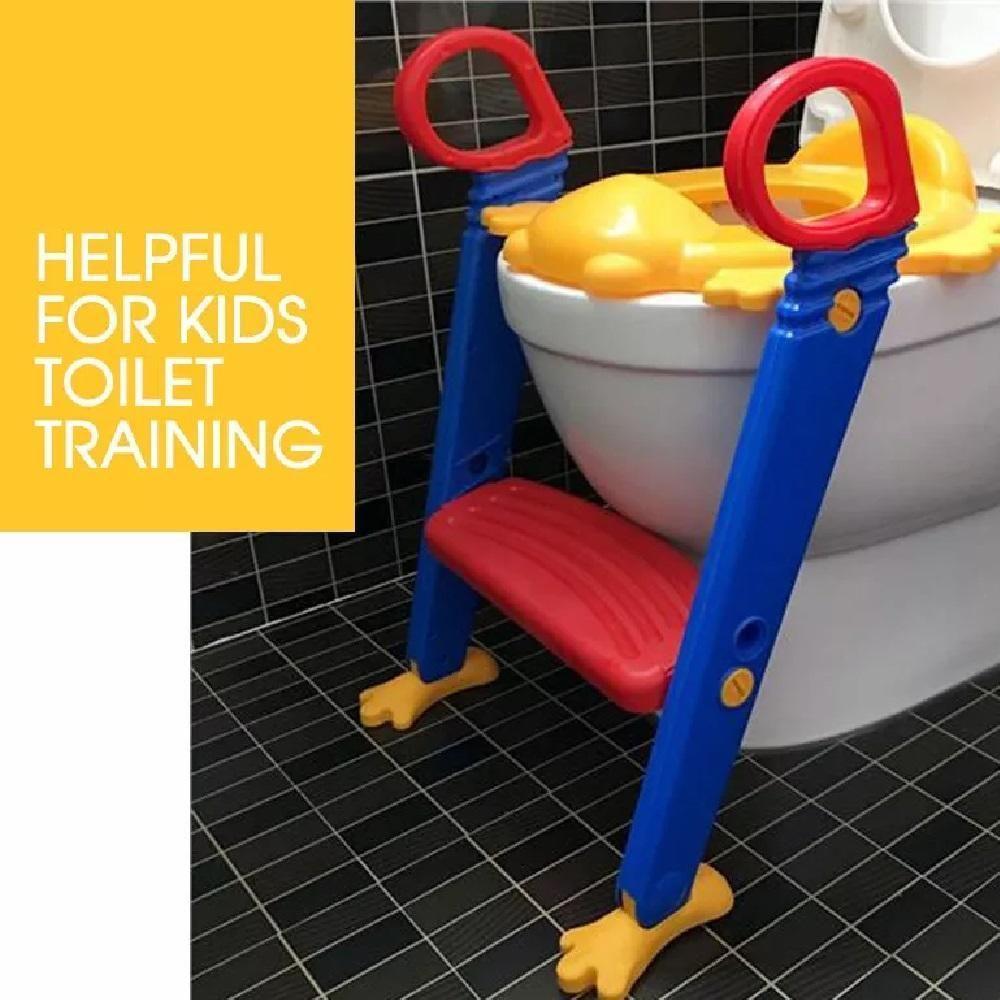 Troninho Assento Infantil Redutor Vaso Sanitario Escada Sapinho Bebe Pinico Ajustavel Desfralde Alca Menina Menino Apren - 5