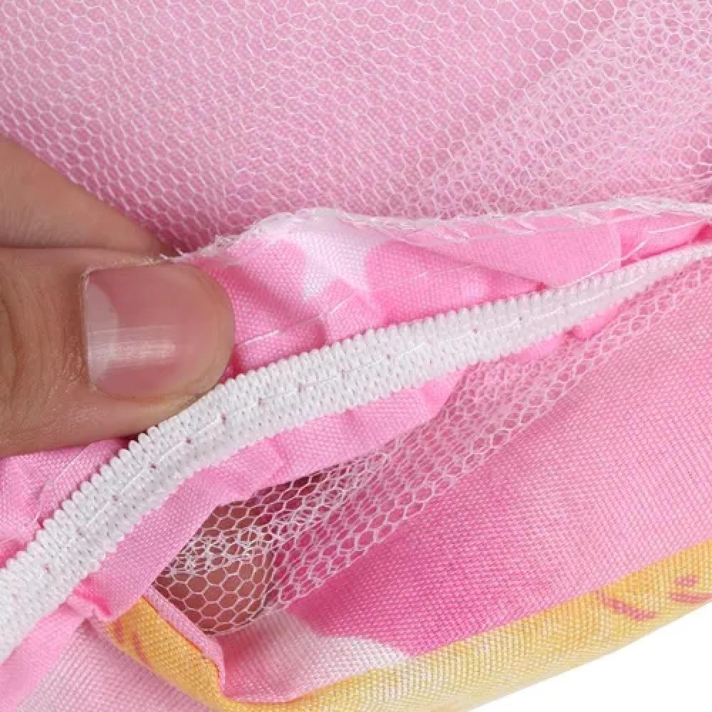 Berco Mosquiteiro Barraca Mini Cama Colchonete Bebe Tenda Portatil Colchao Dobravel Ninho Infantil Rosa Meninas - 4