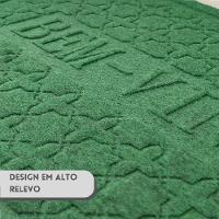 Capacho Emborrachado Aveludado Entrada Portas De Loja Apartamento Tapete Pvc Bem Vindo Verde