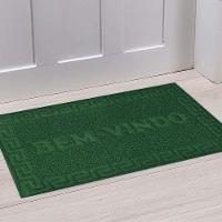 Capacho Emborrachado Aveludado Entrada Portas De Loja Apartamento Tapete Pvc Bem Vindo Verde - 6