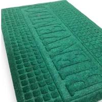 Capacho Emborrachado Aveludado Entrada Portas De Loja Apartamento Tapete Pvc Bem Vindo Verde - 7