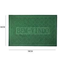 Capacho Emborrachado Aveludado Entrada Portas De Loja Apartamento Tapete Pvc Bem Vindo Verde - 8
