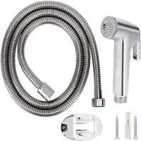 Ducha Higienica Intima Cromada Abs Gatilho Completa Banheiro Flexivel Mangueira 1m Luxo Praticidade E Higiene Garantida - 1