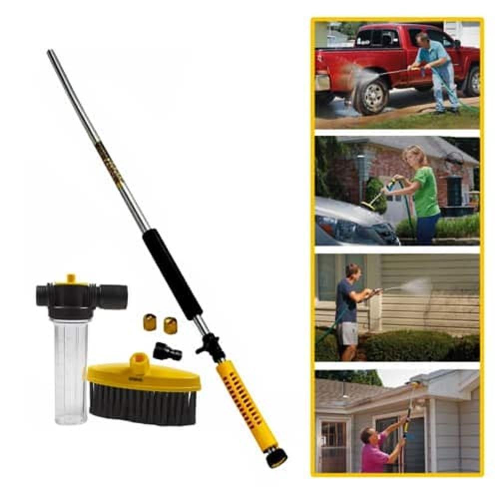 Lavadora Alta Pressao Mangueira Esguicho Potente Dispenser Sabao Pistola Lava Jato Escova Limpador Multiuso Limpeza Rapi - 1