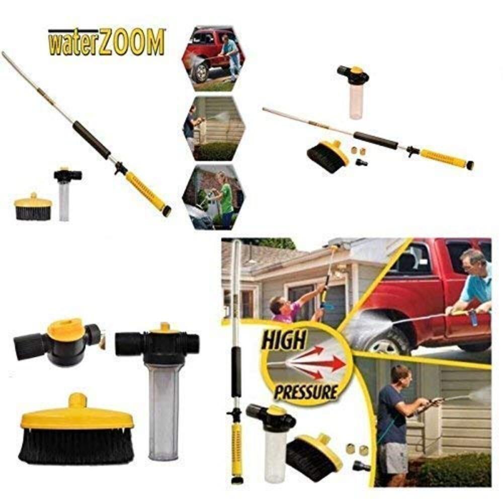 Lavadora Alta Pressao Mangueira Esguicho Potente Dispenser Sabao Pistola Lava Jato Escova Limpador Multiuso Limpeza Rapi - 4