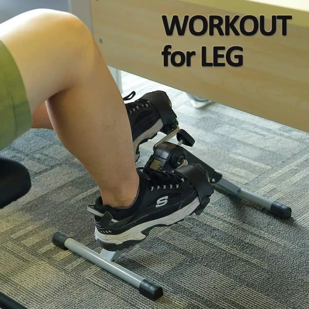 Mini Bicicleta Fisioterapia Ergometrica Bike Lcd Simulador Pedal Dobravel Fitness Perna Braco Ciclo Computador Portatil - 2