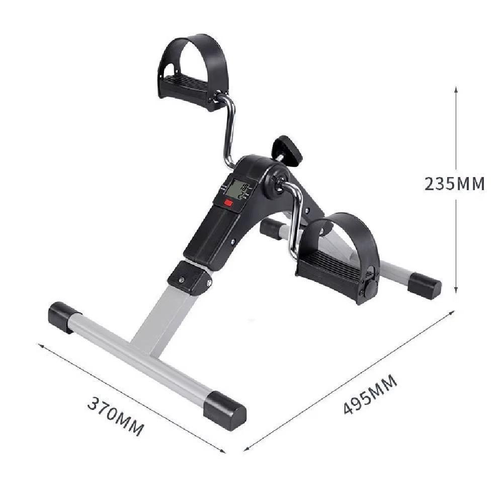 Mini Bicicleta Fisioterapia Ergometrica Bike Lcd Simulador Pedal Dobravel Fitness Perna Braco Ciclo Computador Portatil - 6