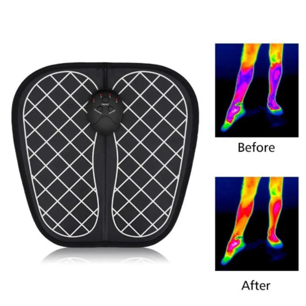 Massageador Pes Eletrico Shiatsu Magnetico Tapete Estimulador Foot Massager Pernas Relaxamento Muscular Portatil Alivio - 6