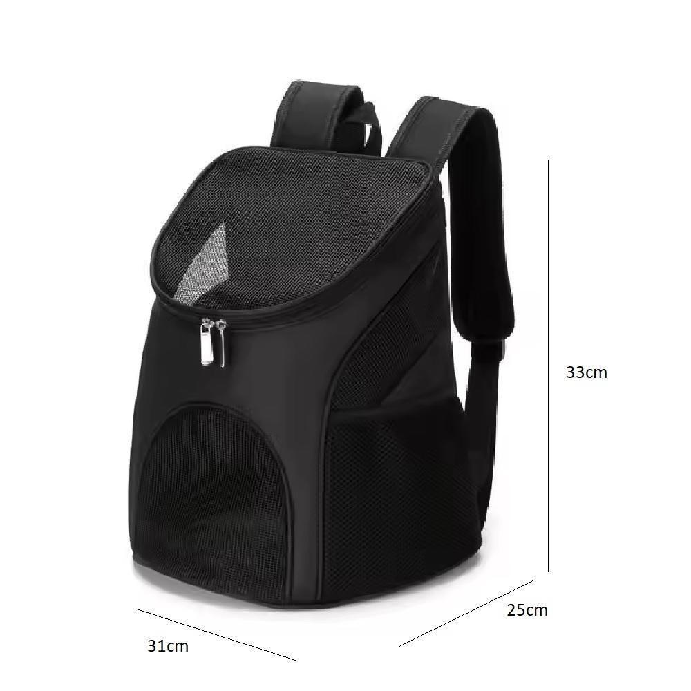 Mochila Pet Bolsa Transporte Caes Gatos Cachorros Bag Dog Mala Viagem Canguru Multiuso Preta Conforto - 7