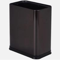 Lixeira Escritorio Inox Preta 10 Litros Cesto Lixo 10l Aberto Black Aro Banheiro Cozinha Sem Tampa Luxo Praticidade E Es - 2