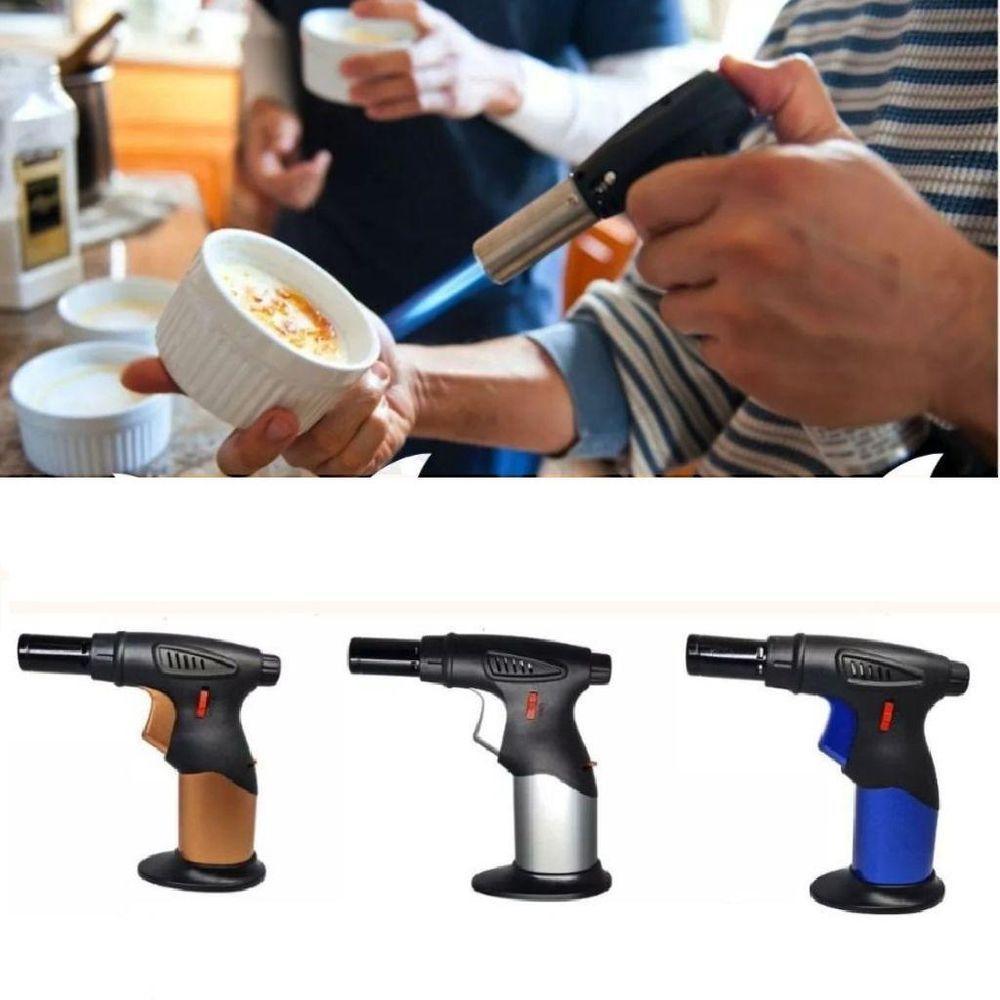 Macarico Recarregavel Mini Ultra Chama Acendedor Automatico Culinario Gourmet Regulavel Multiuso Solda Cozinha Artesanat - 5