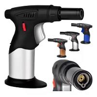 Macarico Recarregavel Mini Ultra Chama Acendedor Automatico Culinario Gourmet Regulavel Multiuso Solda Cozinha Artesanat - 1