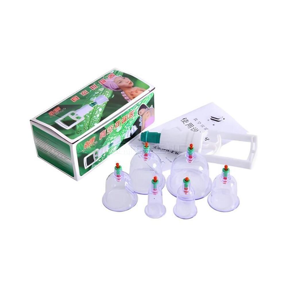 Kit Ventosas 6 Copos Com Bomba Ventosaterapia Massoterapia Chines Acupuntura Terapia Succao Estetica Praticidade E Confo - 7