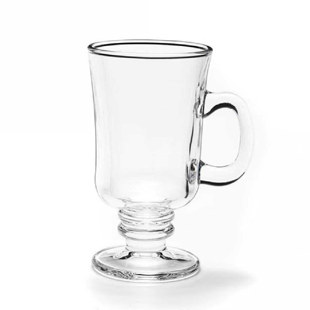 Kit 6 Caneca Vidro Alta Para Cappuccino Cafe Chocolate Dolce Gusto Coffe 230ml Bar Restaurante Royal Xicara Design Sofis - 6