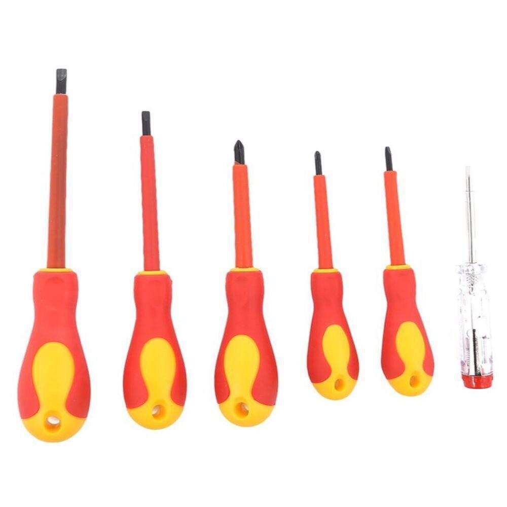 Jogo Chaves Fenda Philips Isolada Eletricista 1000v Imantada 6 Pecas Profissional Seguranca Maxima Em Seus Servicos - 3