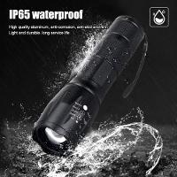 Lanterna Led Luz Verde T6 Tatica Caca Pesca Zoom Alta Luminosidade Militar Profissional Recarregavel Perfeita Para Suas