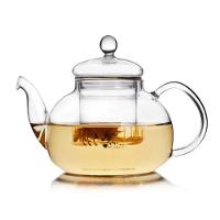 Chaleira Vidro Infusor 600ml Bule Borossilicato Grande Cha Cafe Coador Jarra Parede Dupla Transparente Prepare Bebidas P - 1