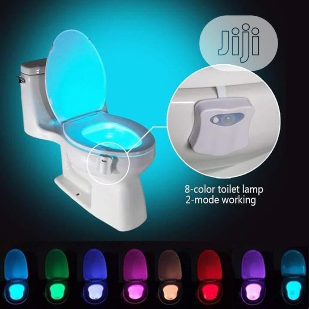 Luminaria Com Sensor De Presenca Para Vaso Sanitario Luz Movimento Privada Criança Led 8 Cores Noturna Banheiro - 3