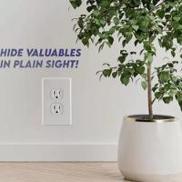 Cofre Secreto Tomada Embutir Parede Camuflado Oculto Dinheiro Porta Joias Dolar Invisivel - 2