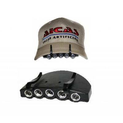 Lanterna Bone Led Farol Cabeca Iluminacao Trilha Pesca Clip On Maos Livres Seguranca Praticidade Total