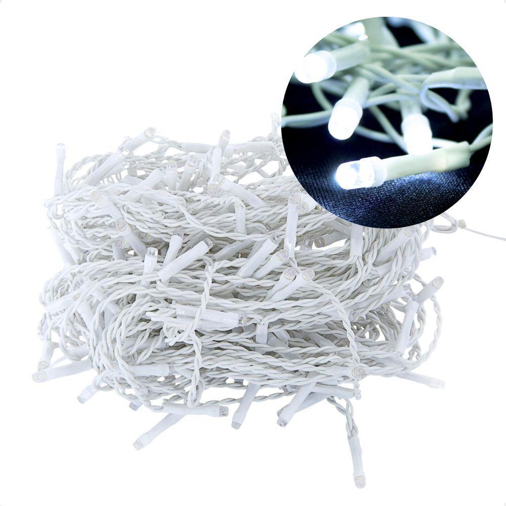 Cordão Luminoso Led Estático 700 Leds Branco Taschibra 220v - 1