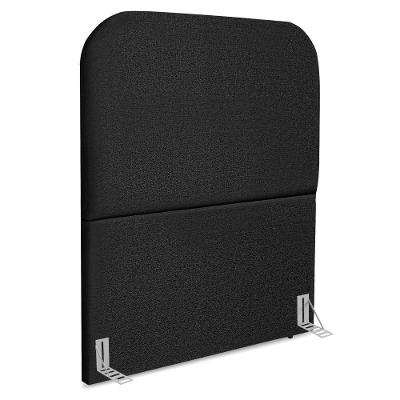 Cabeceira Solteiro 90 Cm Com Frame Alana Linho Preto Artte Preto