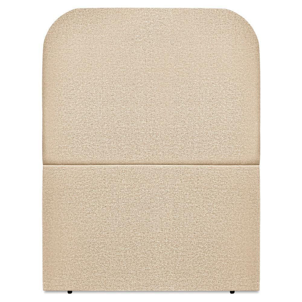 Cabeceira Solteiro 90 Cm Com Frame Alana Linho Bege Artte Bege - 9