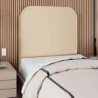Cabeceira Solteiro 90 Cm Com Frame Alana Linho Bege Artte Bege - 5