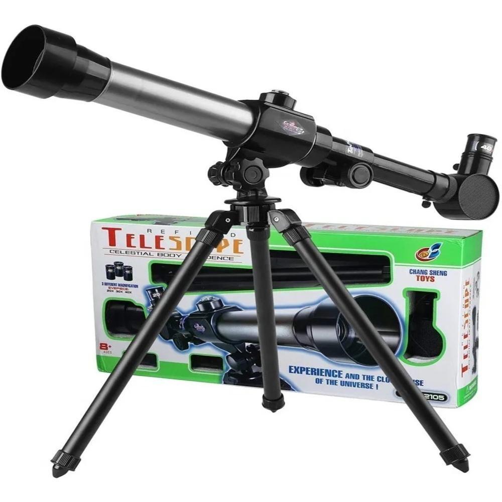Telescopio Astronomico Luneta Lunar Terrestre Kit Completo Tripe 40x Refrator Ciencia Espaco Escola - 1