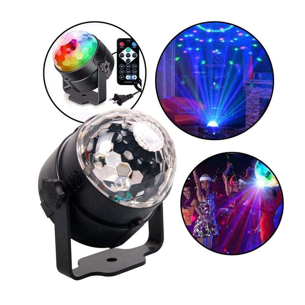 Mini Globo Bola Maluca Led Magic Cristal Rgb Para Festas - 2