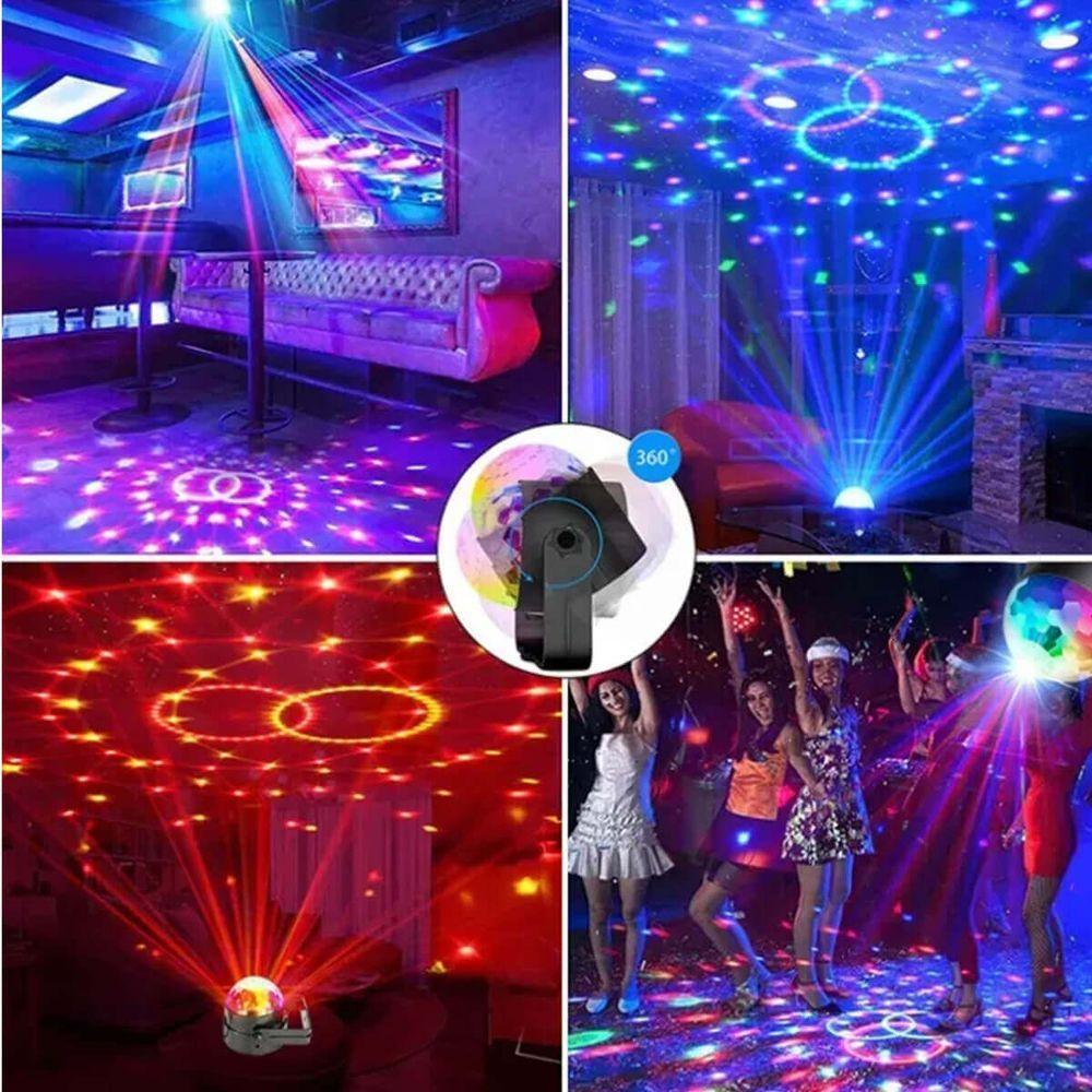 Mini Globo Bola Maluca Led Magic Cristal Rgb Para Festas - 3