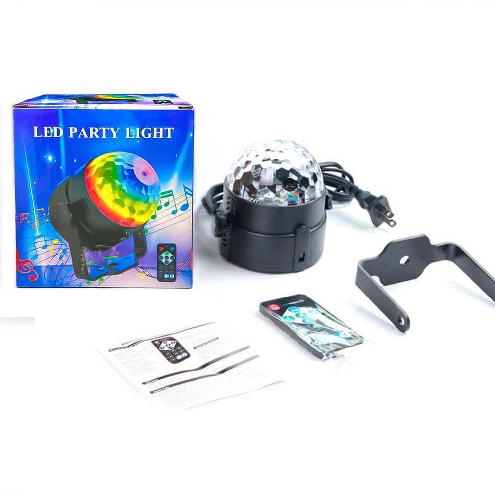 Mini Globo Bola Maluca Led Magic Cristal Rgb Para Festas - 5