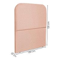 Cabeceira Solteiro 100 Cm Com Frame Alana Linho Rose Artte Rose - 3