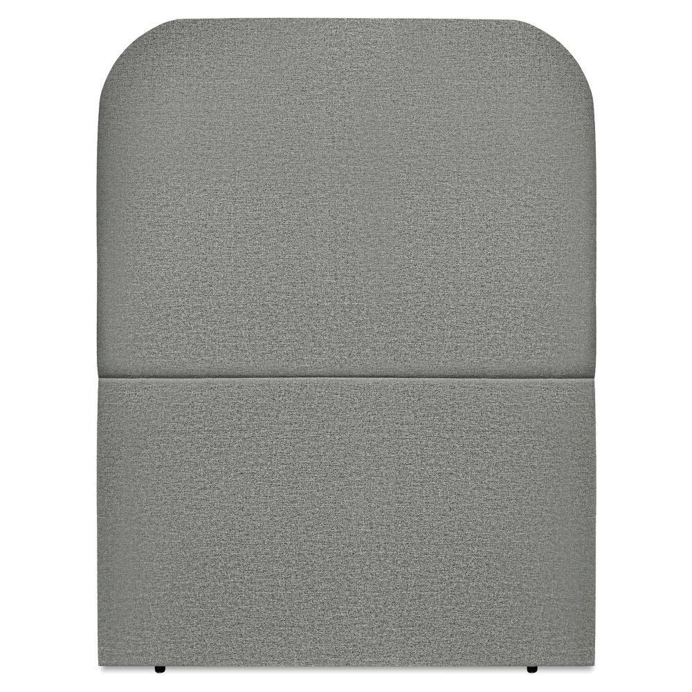 Cabeceira Solteiro 90 Cm Com Frame Alana Linho Cinza Escuro Artte Cinza Escuro - 6