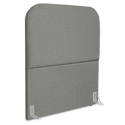 Cabeceira Solteiro 90 Cm Com Frame Alana Linho Cinza Escuro Artte Cinza Escuro