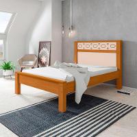 Cama Casal Reforçada Em Mdf Las Vegas - Nature/off White - 1