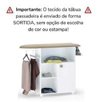 Tabua De Passar Roupa Mariana Com Balcao Branco Reajl Moveis Branco