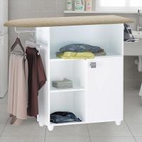 Tabua De Passar Roupa Mariana Com Balcao Branco Reajl Moveis Branco - 5