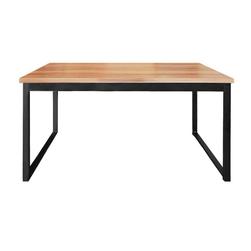 Mesa De Escritório Tampo Grosso Mdf E Ferro 1,20m Canela/preto - 6