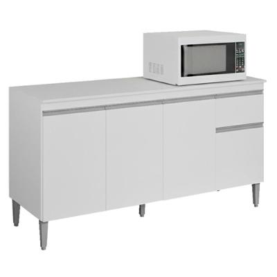 Balcao Com Tampo 150 Cm Tatiane Branco Reajl Moveis Branco