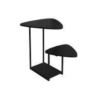 Mesa Auxiliar Lateral Cibele Ferro Preto Tampo Esfiha - 3