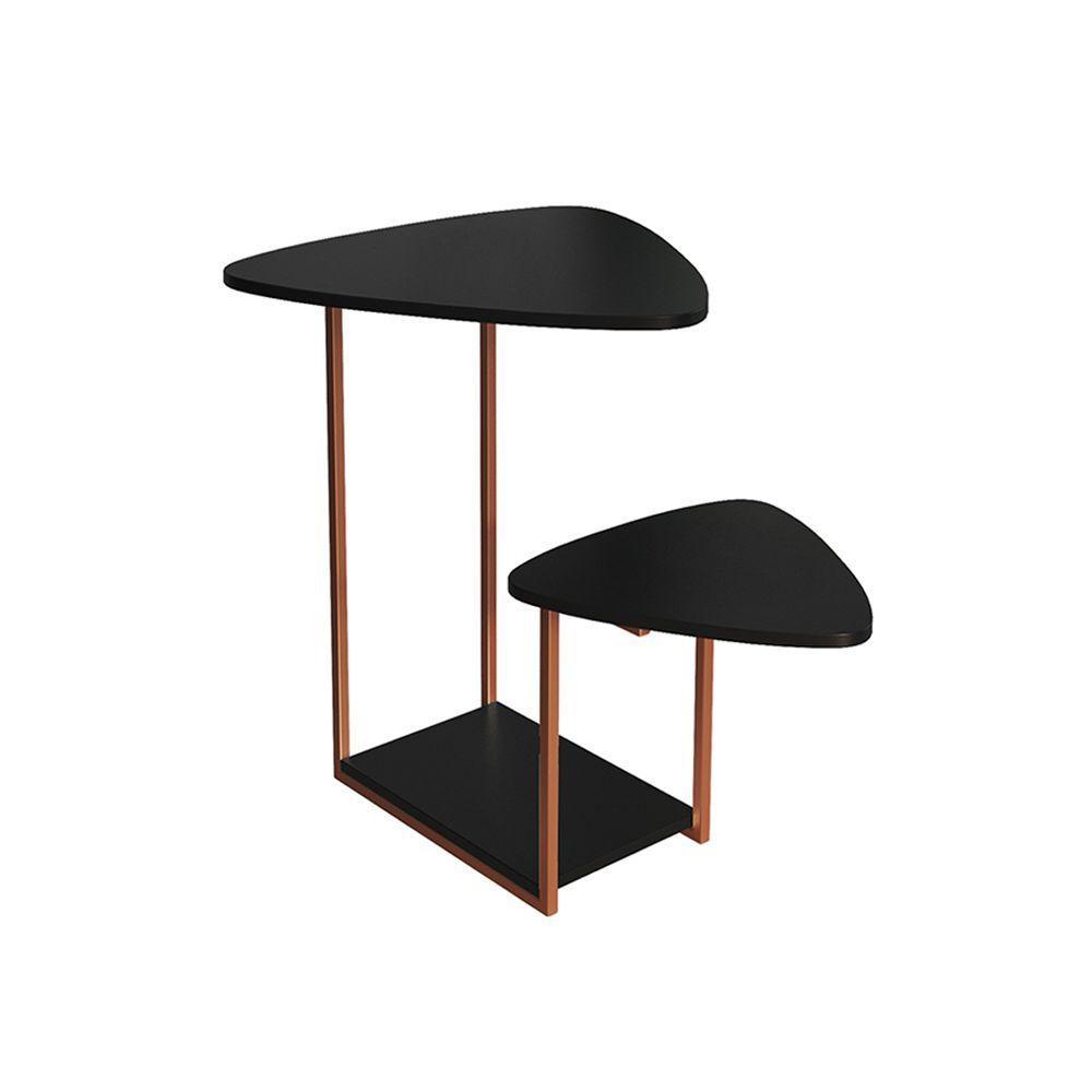 Mesal Lateral Cibele Tampo Esfiha Ferro Cobre Tampo Preto - 3